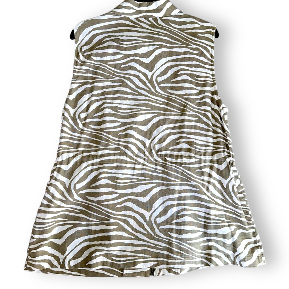 Chicos zebra linen vest set - Size L (2) - Picture 3 of 5